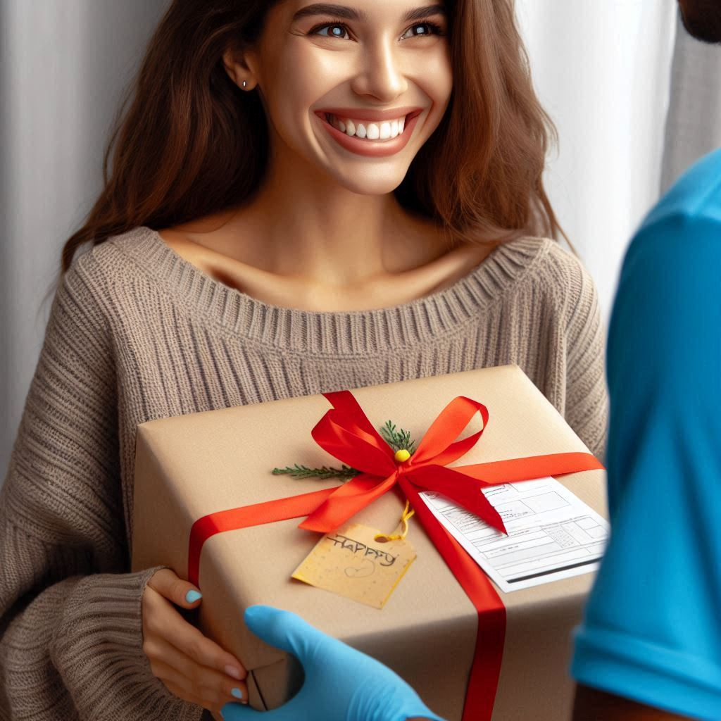 Happy Customer receiving package