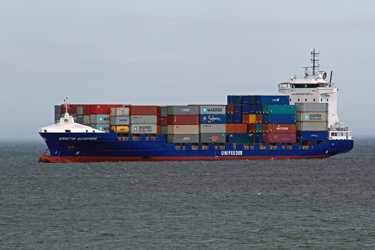 Global shipping logistics network background